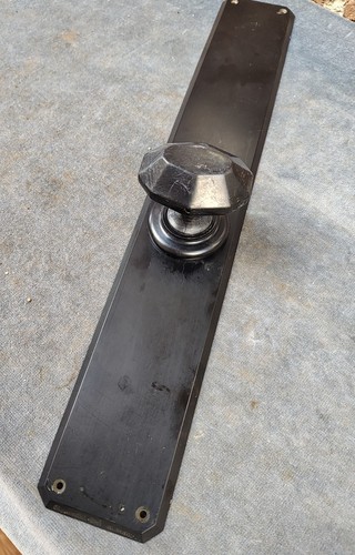Reclaimed black bakelite door - bakelite,