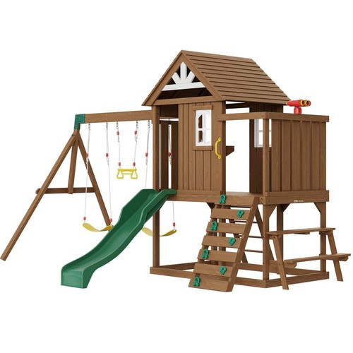 Wooden swing set - swing, for