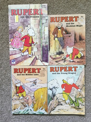 Vintage rupert bear books - vintage,