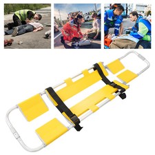 Rectangular Yellow Foldable Stretcher, Portable Stretcher with Adjustable Length