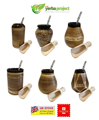 Yerba mate ceramic cup - mate, gourd