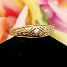 Antique 14k Diamond Baby Ring
