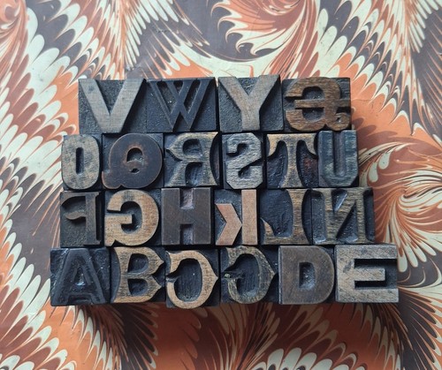 Vintage wooden letterpress - vintage,