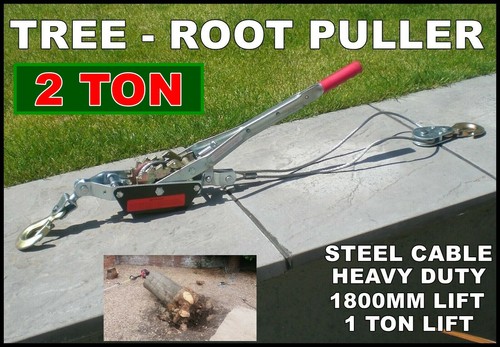 Tree root puller stump - root, post