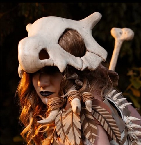 Wearable cubone skull - skull,
