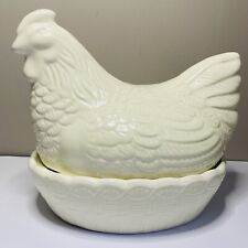 Vintage Retro Hen On Nest