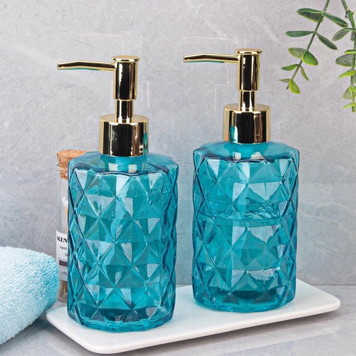 330 400ml glass soap - glass, dispenser