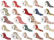 Christmas Wired Ribbon Width 63mm