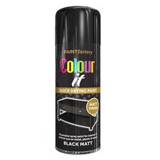BLACK MATT AEROSOL SPRAY PAINT
