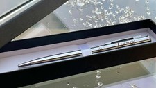 Personalised Pen Laser Engraved with Your Text Stainless Steel Great Gift 2022