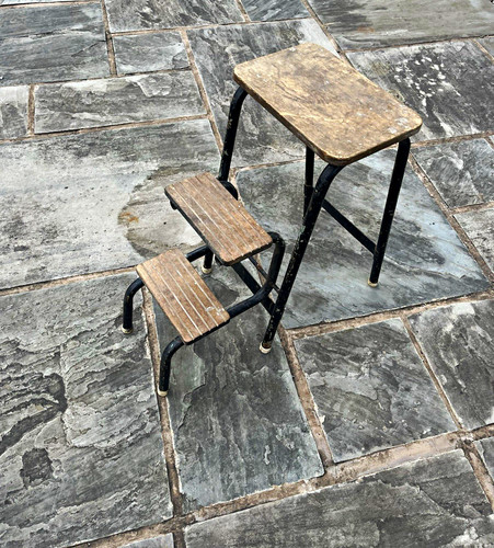 Vintage foldable step - vintage,
