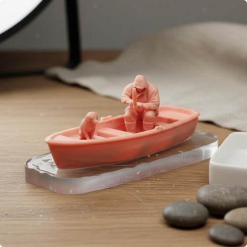 Painted model boat detailed - boat,
