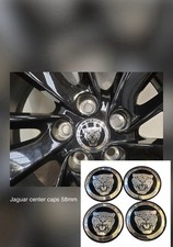 For Jaguar  xf xe xj f pace Center Wheel Caps red 58mm fits xf xe I pace Black