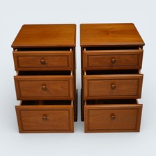2 Stag Teak Bedside Cabinets 3