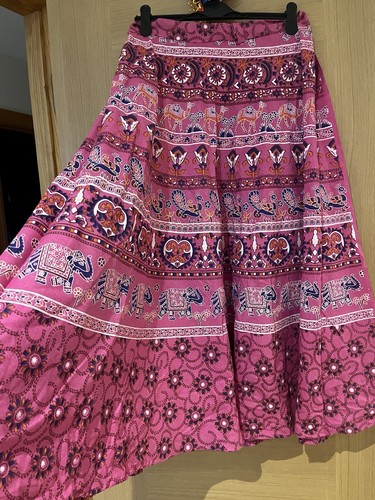 Long cotton skirt - long, maxi