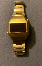 Vintage ACCURIST Red LED Gold
