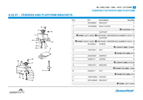 Landini tractor parts catalog - tractor,