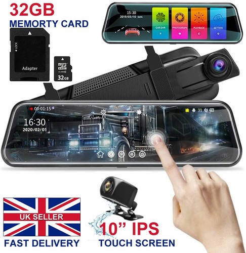 Mirror dash cam hd - dash, dual