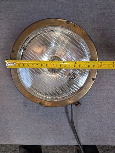 Brass narrowboat headlight