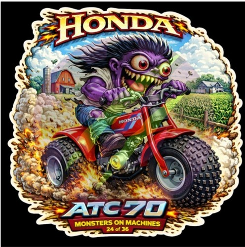 1984 honda atc70 9x9cm durable - 9x9cm,