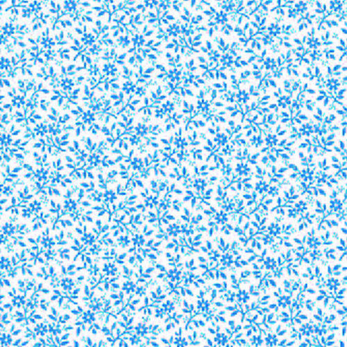 Blue small floral - small,