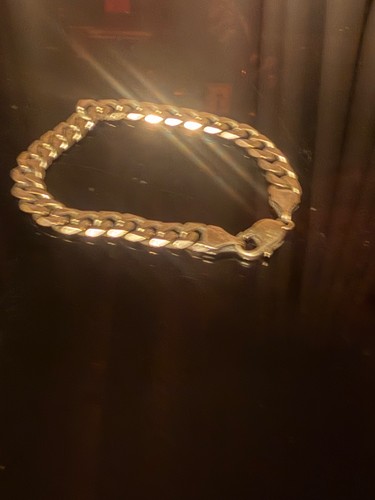 9ct yellow gold - gold, cuban