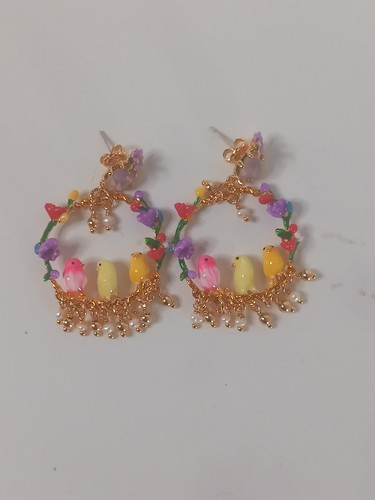 Les nereides bird hoop - les,