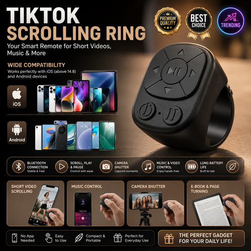 Tiktok ring bluetooth - tiktok, remote