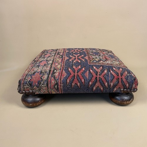 Antique wooden footstool - antique,