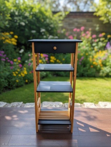 Vintage multi tiered wood - multi-tiered,