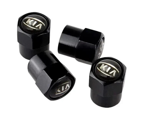 Kia black wheel tyre valve - kia,