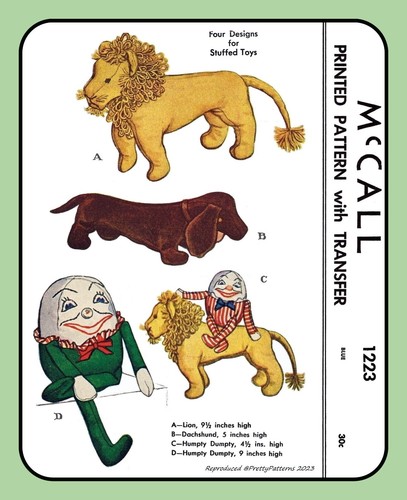 Stuffed animals pattern - animals,