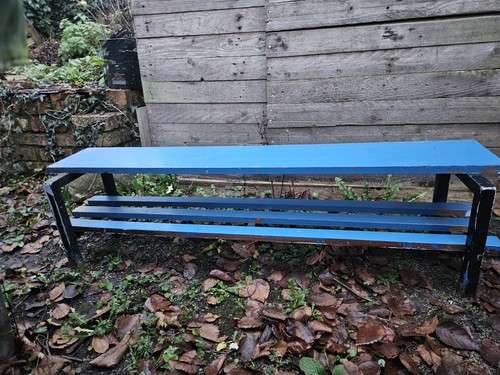 Vintage school gymnasium bench - vintage,