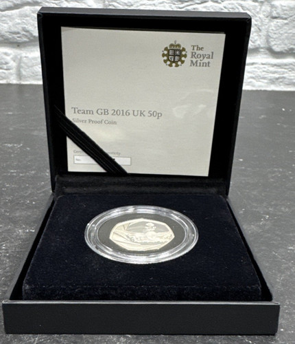 Silver proof coin 50p - proof,