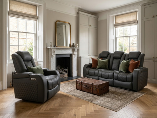 Electric recliner sofa set - electric,