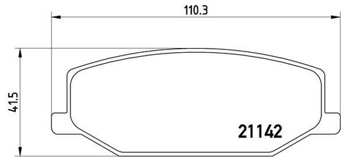 Brake pad set - pad,