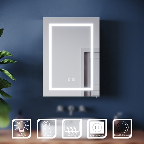 Led bathroom mirror cabinet - bathroom,