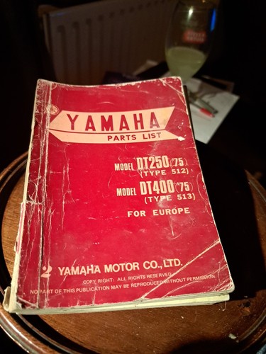 Yamaha dt250 dt400 1975 parts - yamaha,