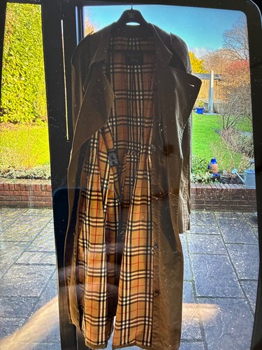 Burberry mens trench - coat, size