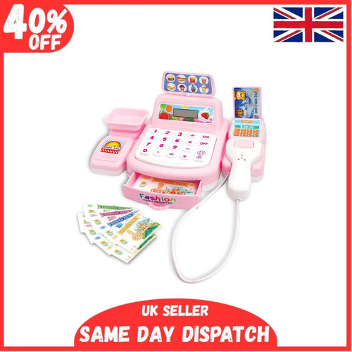 New cash register toy - cash,