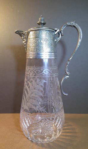 Antique victorian glass and - glass,