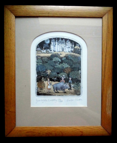 Graham clarke signed etching - clarke,