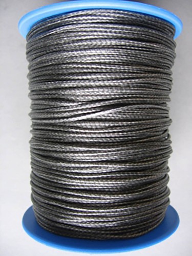 Grey white dyneema rope 1mm - grey, rope.