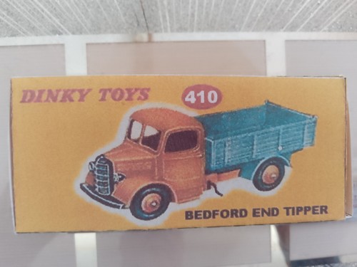Dinky no410 bedford end tipper - bedford,