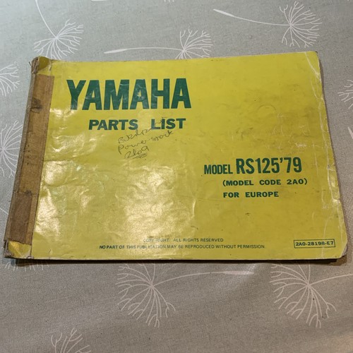 Genuine yamaha rs125 1979 - yamaha,