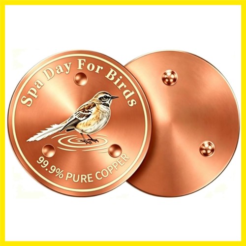 Bird shaped copper disks - bird-shaped,