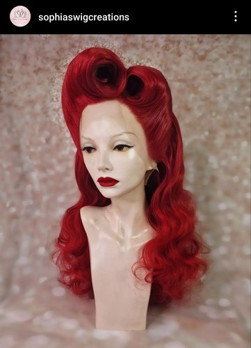 Red vintage drag queen - vintage,