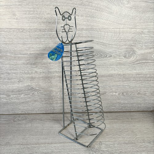 Retro chrome cat rack tower - cat, cd