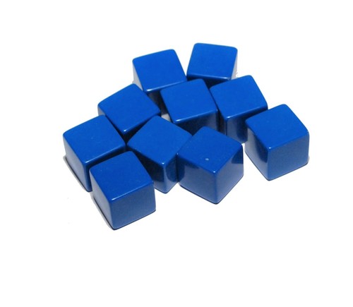 Blank blue dice - blank, dice,