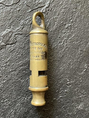 Antique police whistle - police,